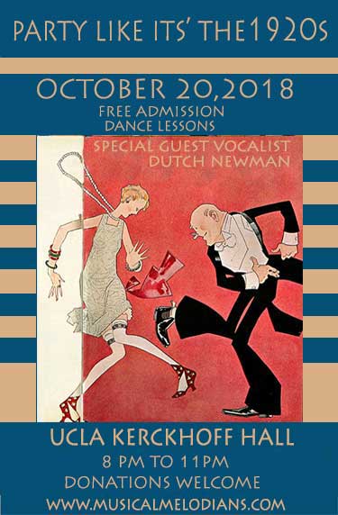 1920s Valentino Ball October 20th,2018 Kerkechoff Hall 8:00 PM to 11:00 PM